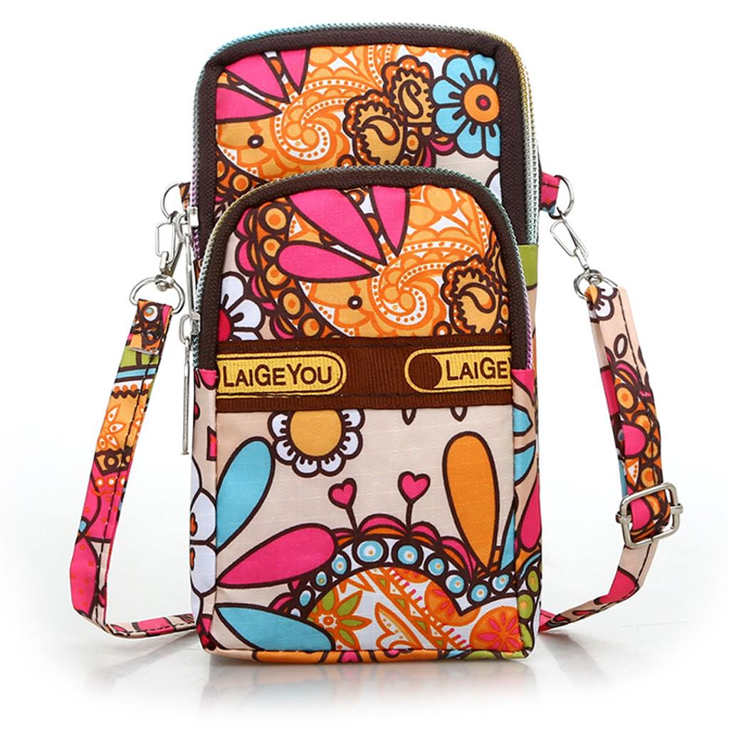 Fashion Neutral Nylon Students Outdoor Sports Arm Bag Phone Bag Shoulder Bag