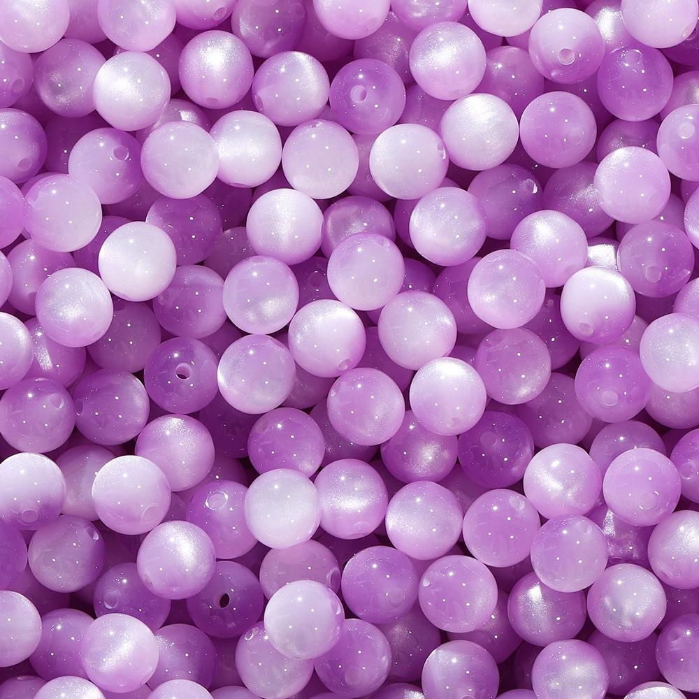 10/20Pcs/Lot 8/10/12mm Resin Imitation Cat Eye Round Beads for Handmade Making Jewelry Diy Bracelet Necklace Accessories