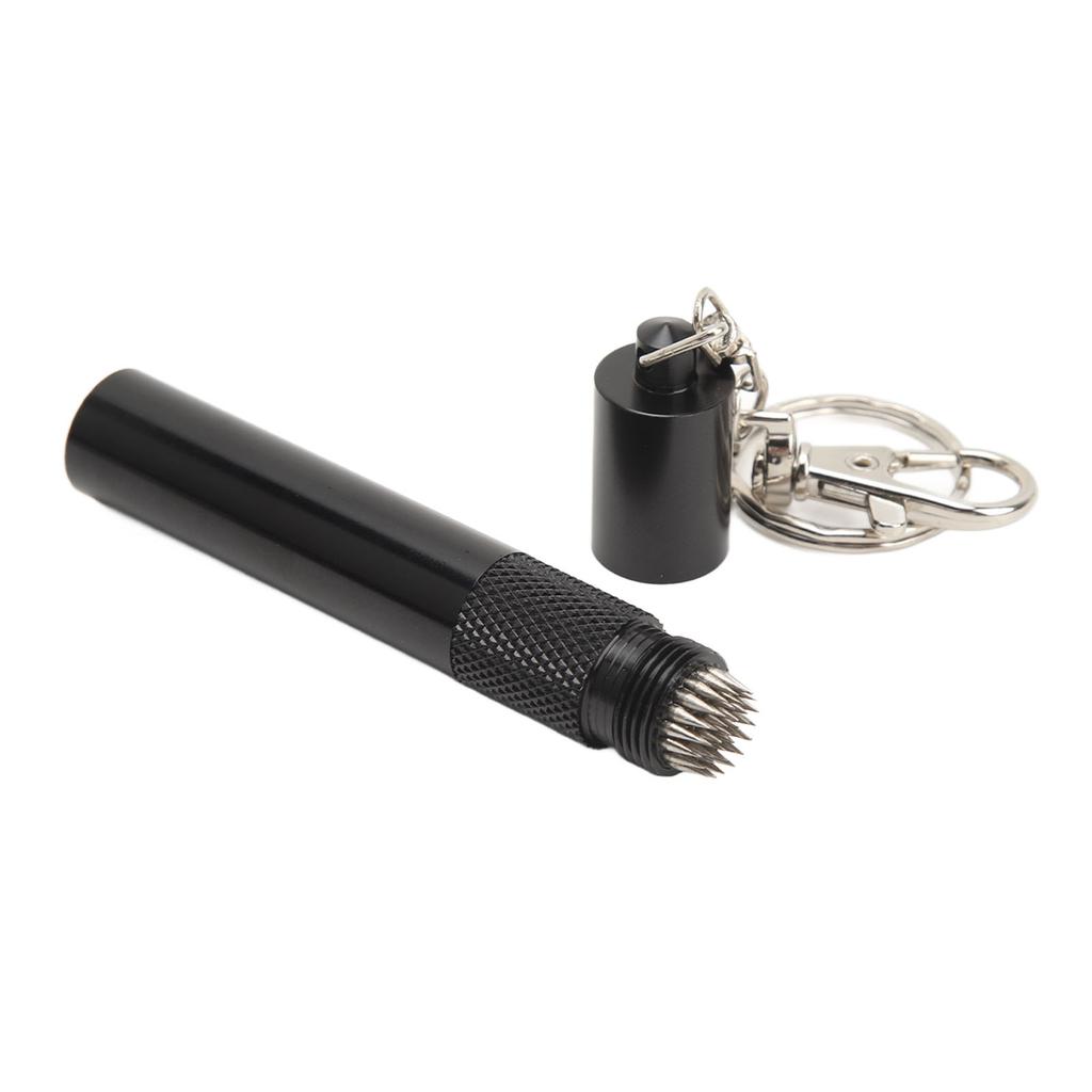 Cue Tip Pricker Tool with Key Chain 6063 Aluminum Prick Storage 2 In 1 Prevent Slip Billiard Cue Tip Pick