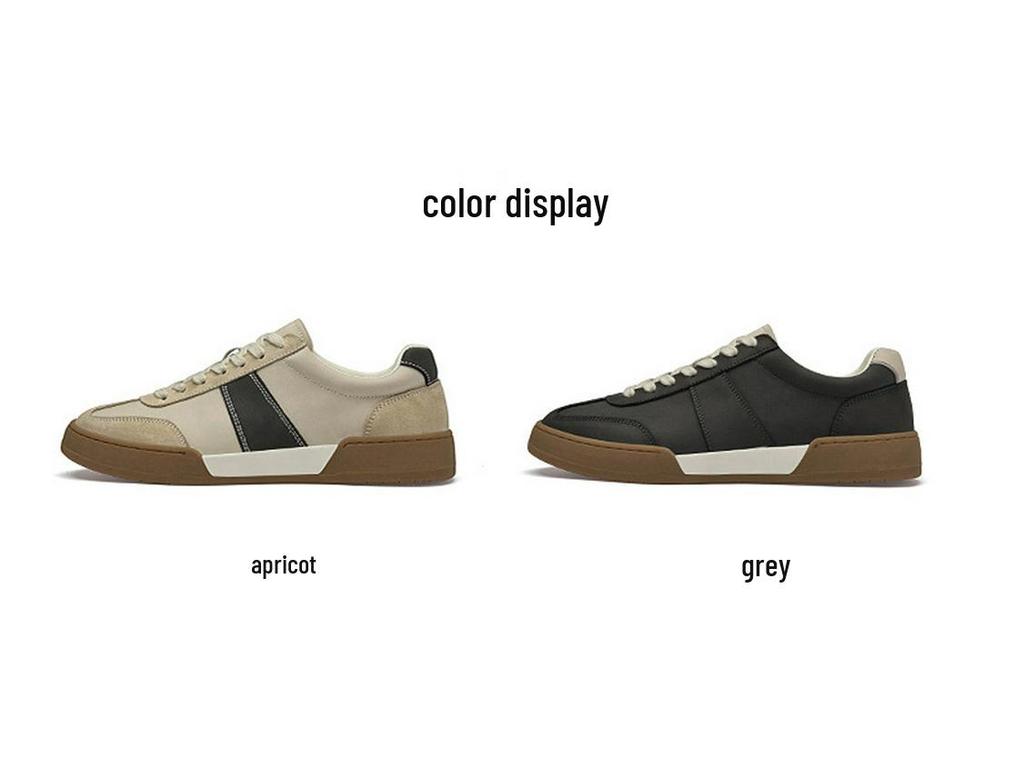 Men's Retro Leather Trainers: Versatile, Lightweight, Wear-Resistant Skate Loafers