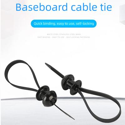 Multipurpose Nylon Universal Cable Tie Buckle Nylon Buckle Self-Locking Airplane Head Tie Cable Tie Retainer