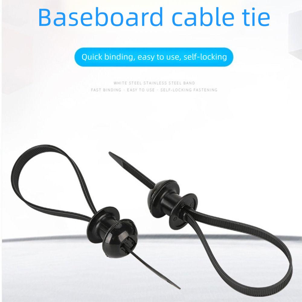 Nylon Buckle Heavy Duty Nylon Zip Ties Self-Locking Fixed Head Wire Harness Tie  Car Daily Repair