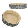 2Pcs Reptile Water Dish Lizard Food Bowl Feeding Tool for Small Pets Tortoise Gecko Spider