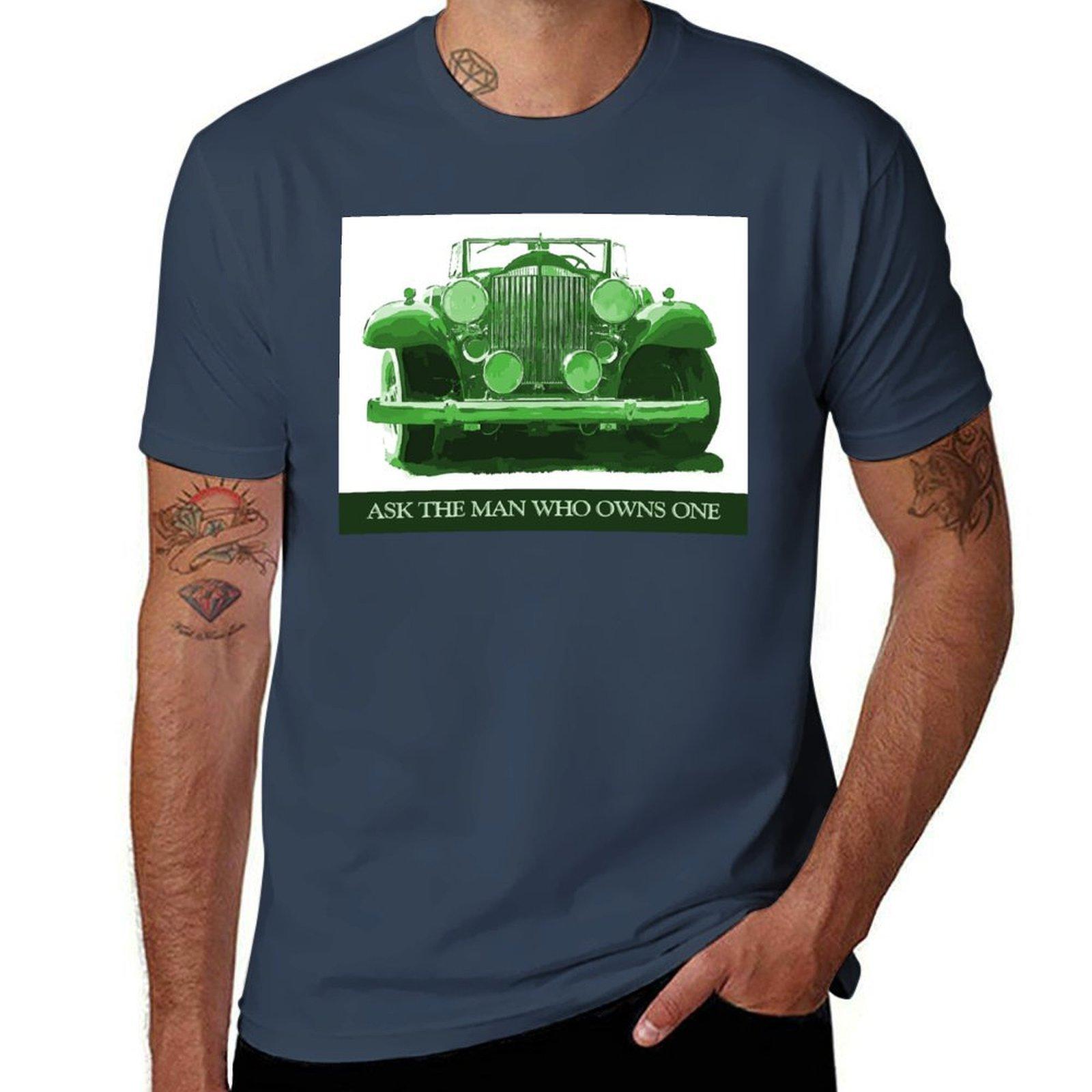 1932 Packard Green The Unisex TShirt Casual Pattern Print Tee Shirt S
