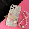 Colorful Love for Apple 15pro Max Mobile Phone Case Iphone14 Chain 13 Feather Yarn 16 17