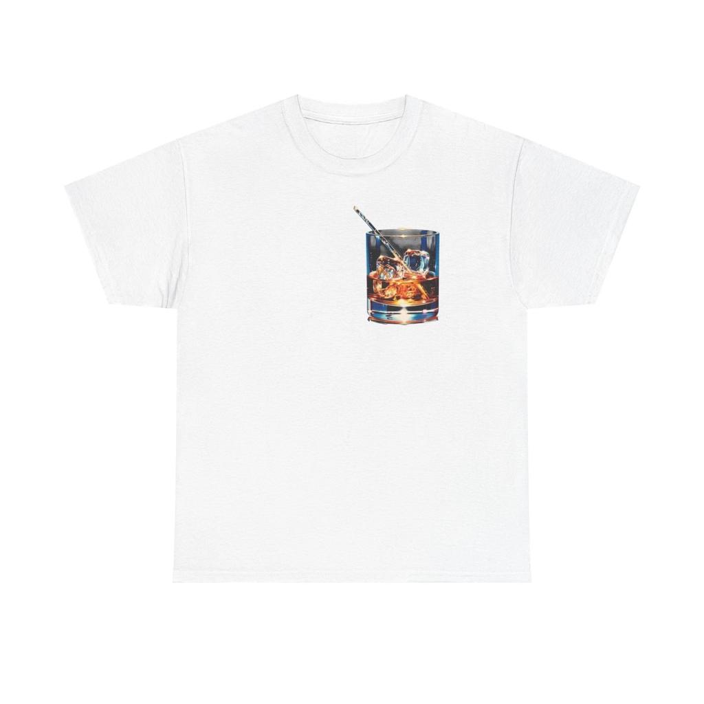 Whiskey On The Rocks Graphic T-Shirt Unisex Heavy Cotton Tee