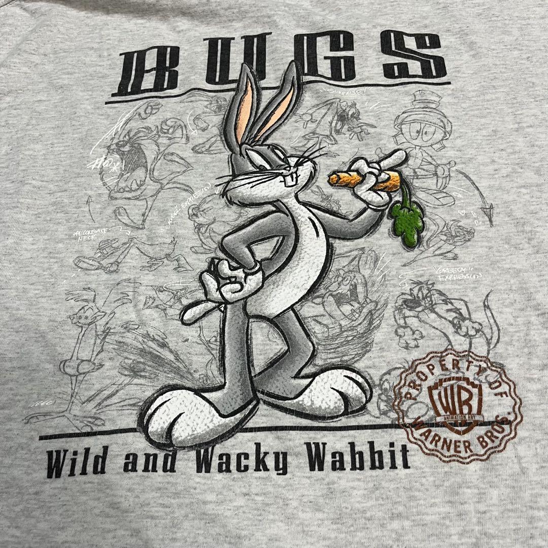 

[USED] Bugs Bunny 90s Anime T-shirt, Gray, Size XL