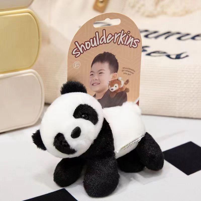

Shoulder Doll Magnetic Penguin Toy Giraffe Tiger Panda Sloth Children Gift Seal Doll Zoo 12cm