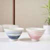 Hasami ware tea bowl pair Kunzan denim Couple tea rice rice made in gift set, kiln, bowls, bowls, bowls, Japan,