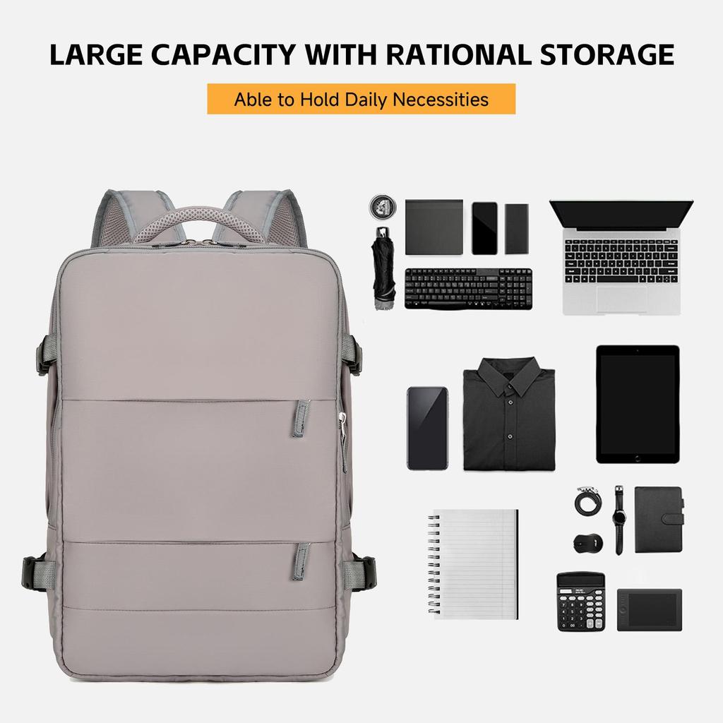 Reiserucksack, Handgepäck, Flugzulassung, Camping- und Wanderrucksack, Business-Laptop-Rucksack für Männer