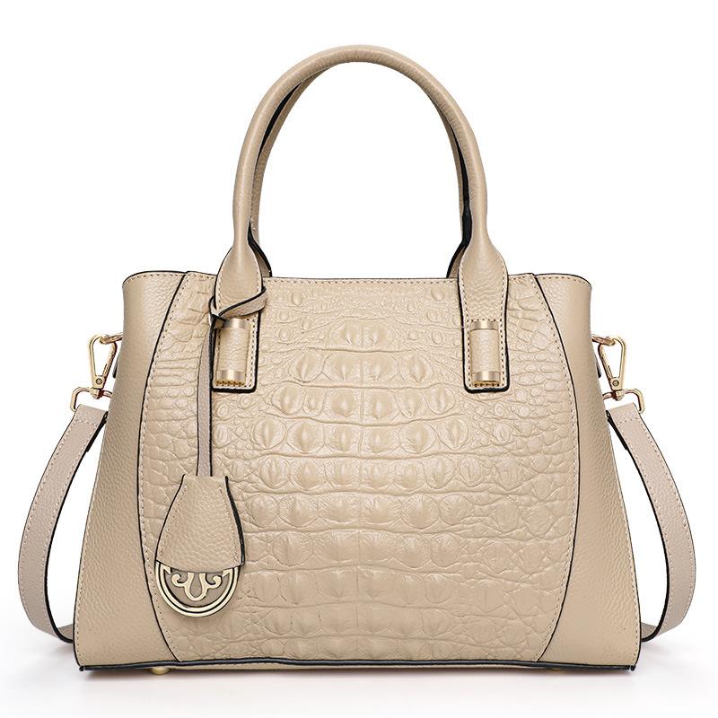 Sac femme Sac femme mode Sac à main de ville Grand sac en cuir motif crocodile Sac bandoulière femme
