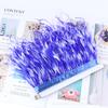 10-15Cm Tie-Dye Ostrich Hair Cloth Edge Clothing Accessories Material Multicolor Ostrich Hair Lace Cloth Strap