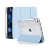 iPad Protective Case: Three-Fold Stand, Flip Cover with High Transparency, Anti-Drop Protection, and Pen Slot Design.