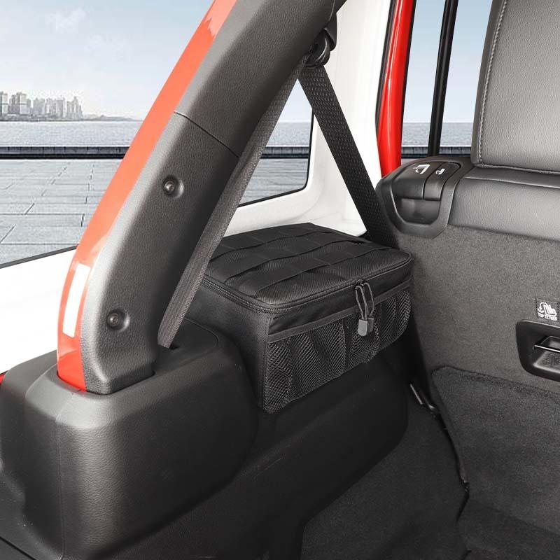 Trunk Side Storage Bag Organizer Fit For Jeep Wrangler JL 2024 Up 4-Door Version Stowing Tidying Car Accessories