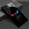 Funda de Teléfono con Patrón 2D para Samsung S26 S25 S24 S23 S22 S21 S20 A56 A36 A16 Cubierta Protectora de Cristal Templado