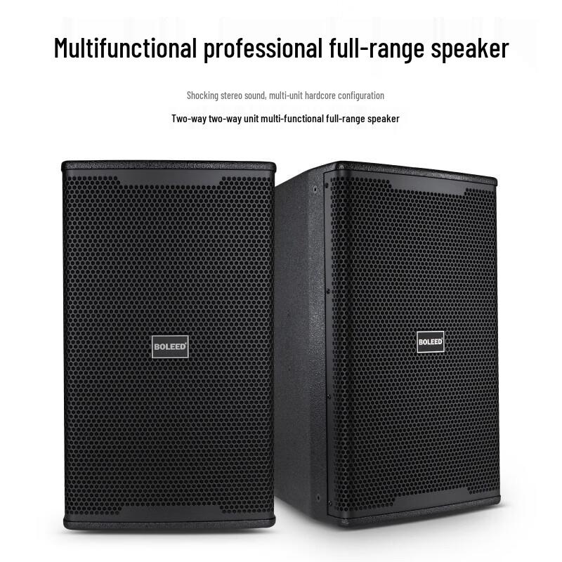 BOLEED LD-5012 Professional 12-inch Active Full-Range Speaker CN plug (adapter included) (CN version)