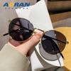 Liu Renna's Same Style Polarized Sunglasses for Women In summer2026New Korean-style Round Retro Sun Protection UV Trendy Sunglasses