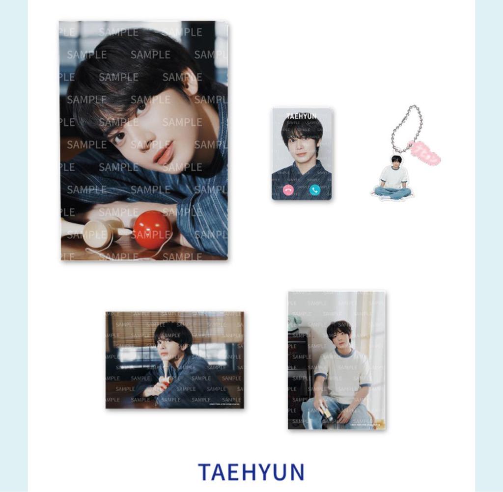 [USED] Official Sold Out TXT Taehyung Summer Set with Moshi Moshi Card etc.