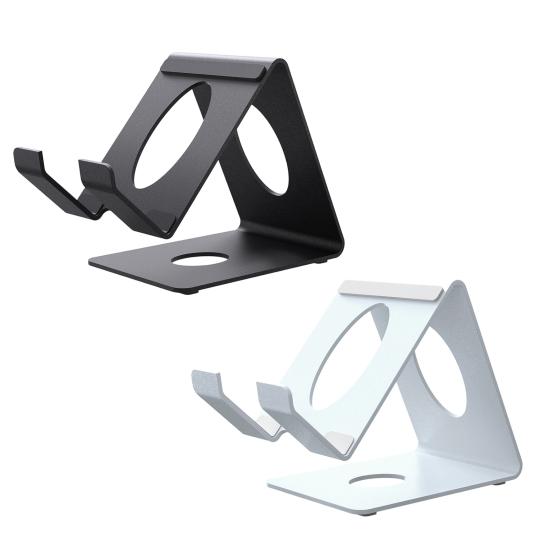Game Console Stand for ROG Ally/X for Switch 2 for Steam Deck Portable Metal Heat Dissipation Desktop Holder with Anti-Slip Silicone Pad Game Console