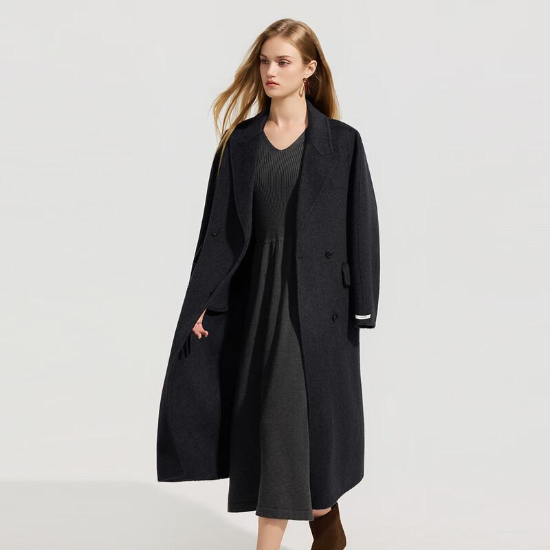 Tatu Women's Elegant Long Wool Blend Coat