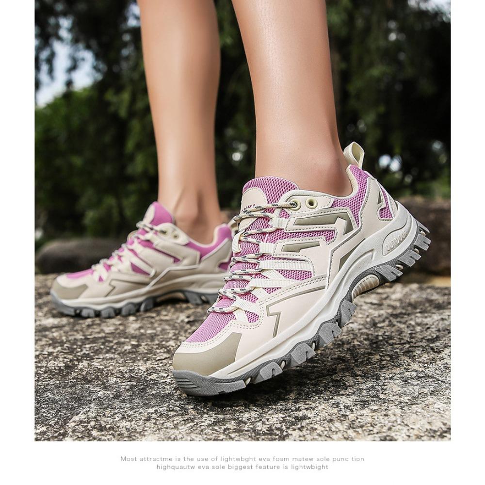 Zapatillas de Senderismo Unisex Transpirables Antideslizantes Zapatos Deportivos de Escalada Resistentes al Desgaste Zapatos de Exterior para Trekking Camping