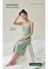 Robe de nuit de maternité sans coutures en modal Printemps/Été: Robe longue débardeur confortable post-partum pour femmes enceintes, pyjama sans soutien-gorge.