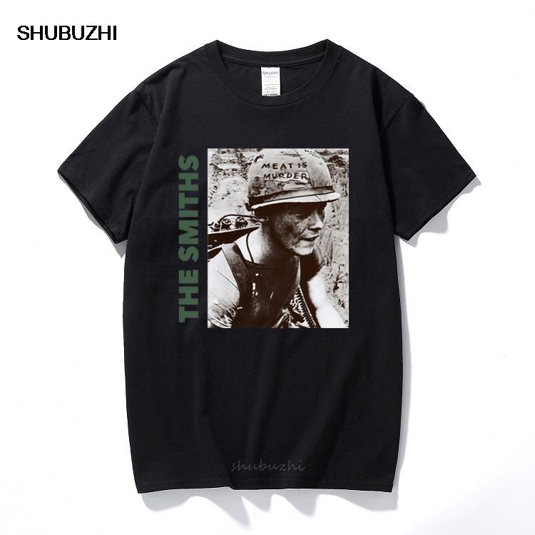The Smiths T Shirt Top English Rock Band Meat Is Murder 1985 Morrissey Marr cotton shortsleeved O neck tshirts euro size