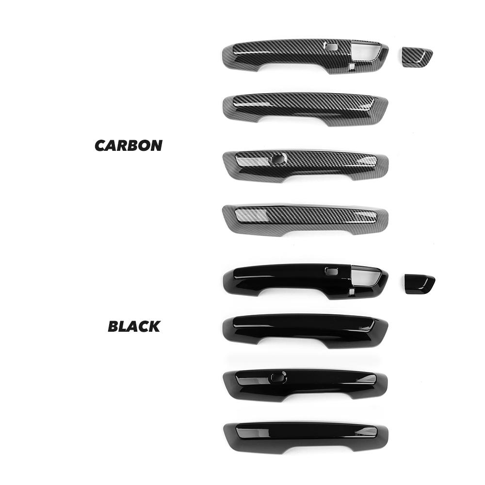Car Decorative Strips For Chevrolet Equinox 2026 2026 Carbon Fiber Bright Black Car Exterior Door Handles Trim Cover LHD