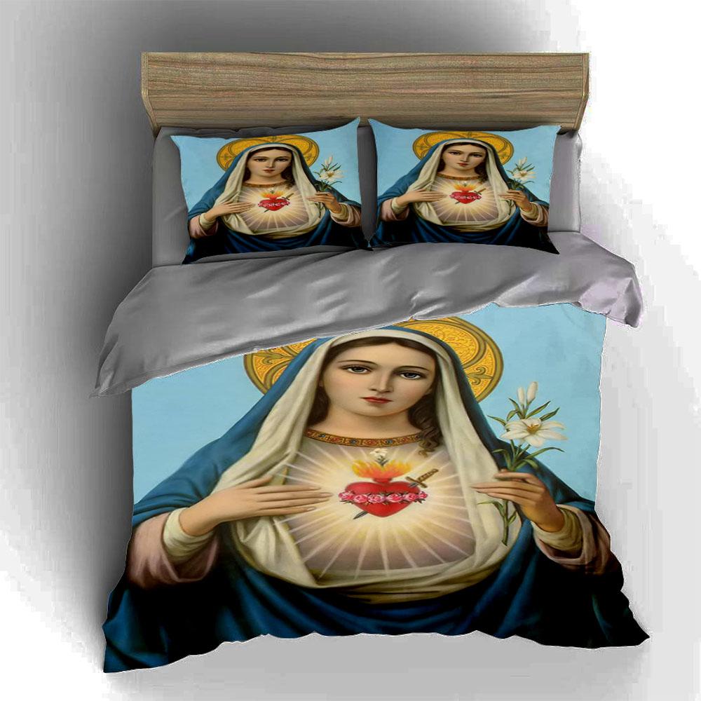 "Religious icon imagery" Bedding Duvet cover sets Duvet covers Pillowcases gifts (1 * Duvet Cover 2 * Pillowcases, without duvet insert)