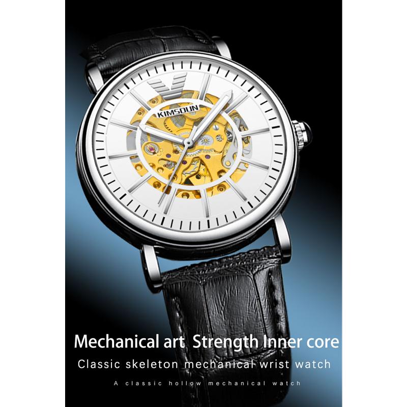 KIMSDUN Watch Men's Top Brand Luxury Clock Men's Automatic Mechanical Table Hollow Watch High-end Waterproof Business Men's Watch