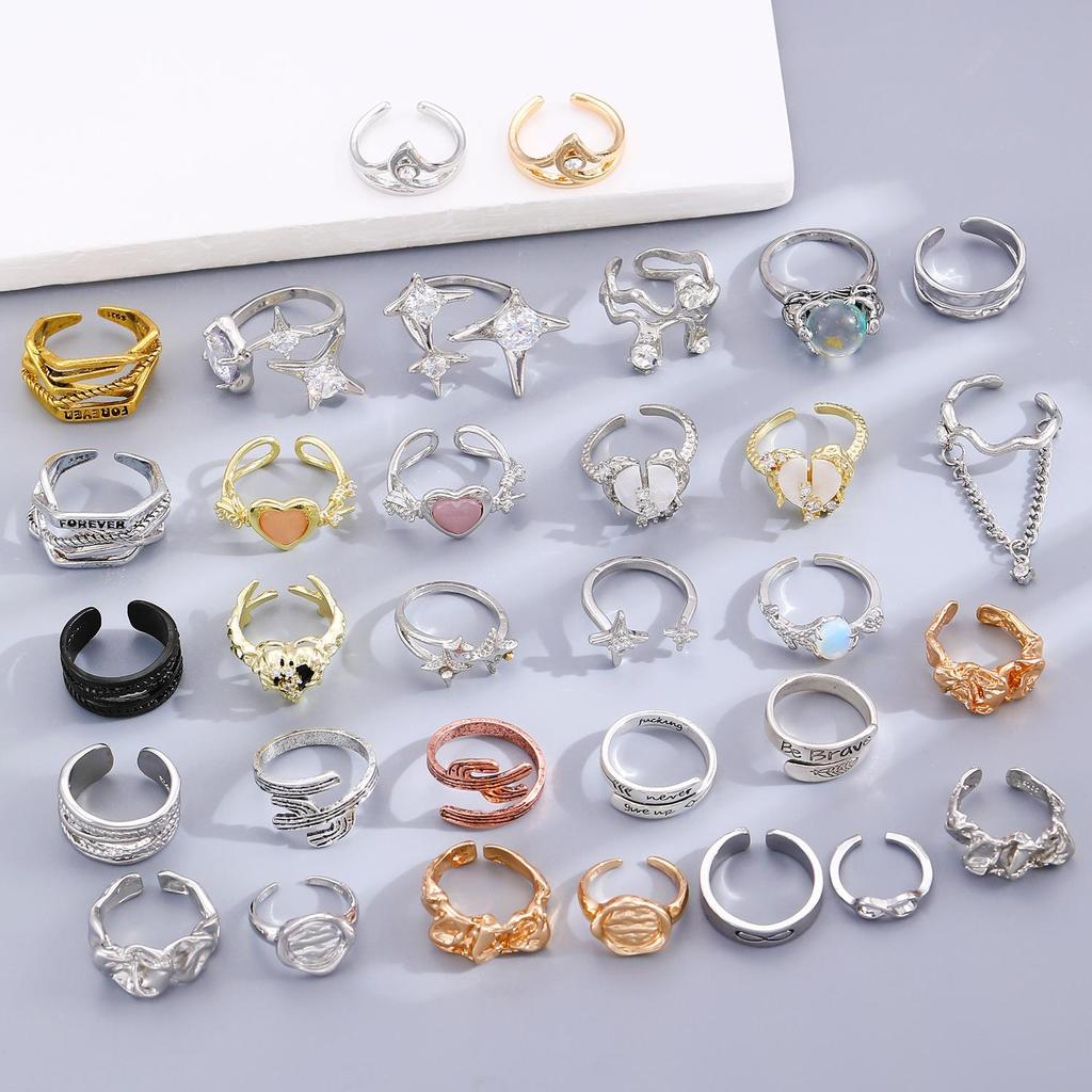 High-End Cross-Border Fashion Bow Ring for Women - European & American Style Open Index Finger Accessory