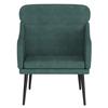 351438 vidaXL Fauteuil Vert foncé 63x76x80 cm Velours