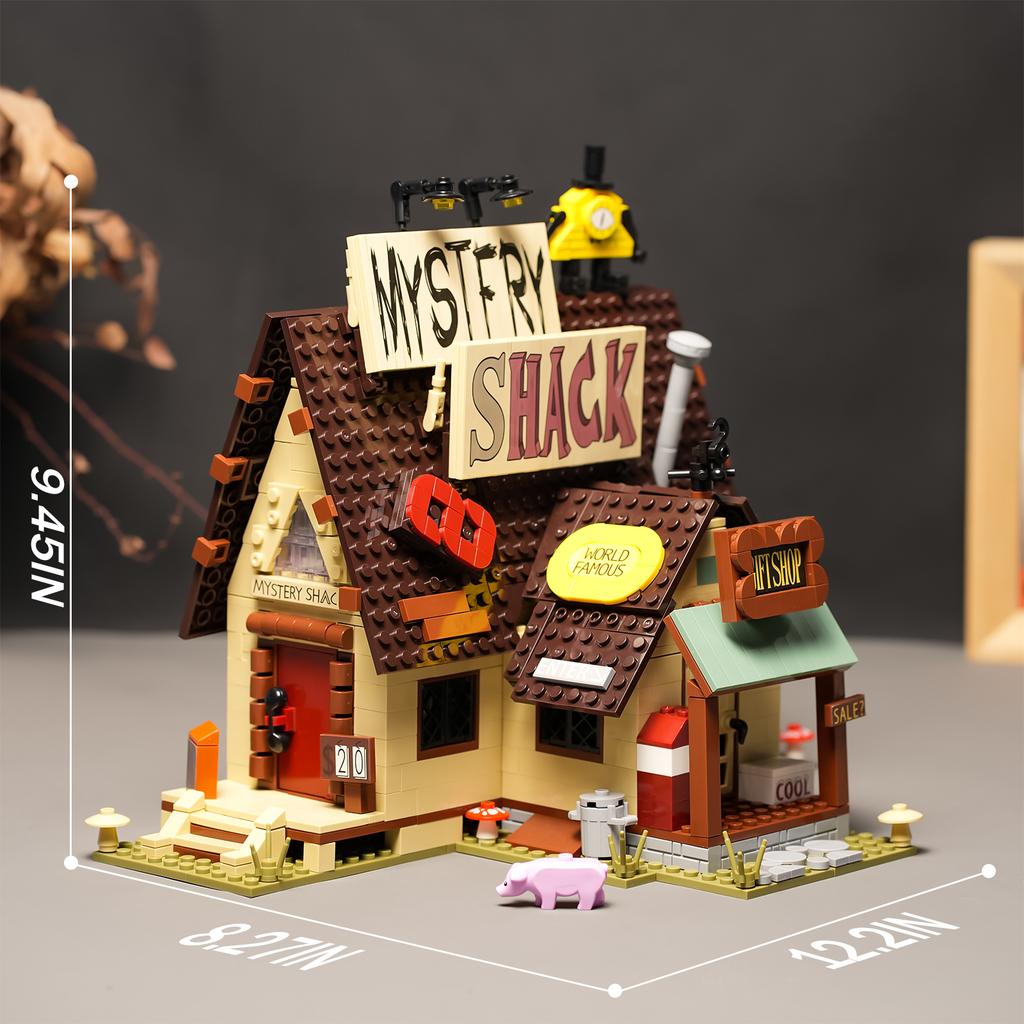 1030PCS Gravityed Fall house Building Block Kids Toy Farm Architecture Model Bricks Desktop Decoration Birthday GIfts