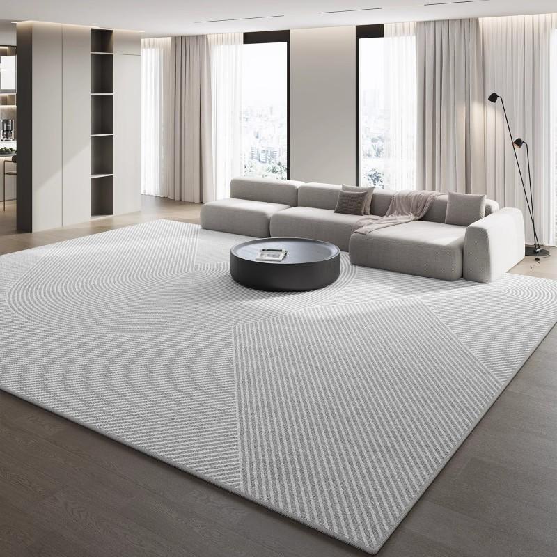 Modern Minimalist Area Rug Soft Crystal