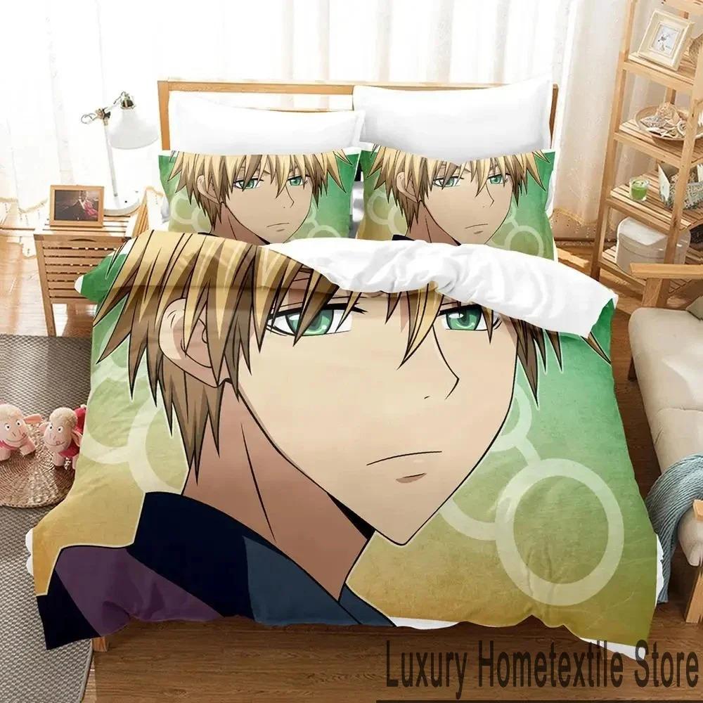 Comfortable Anime Print Duvet Cover Set With Duvet Cover And Pillowcases King Queen Twin Sizes For All Ages