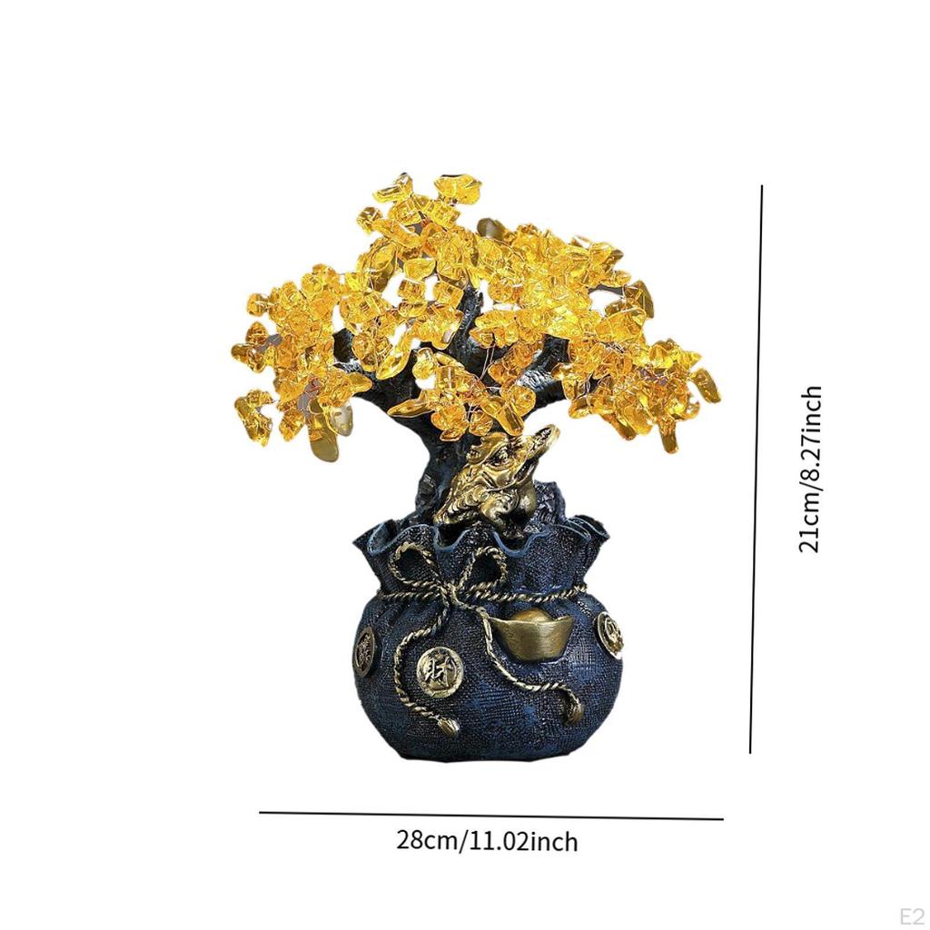 Money Tree Statue Chinese Lucky Decoration for Restaurant Living Room Office