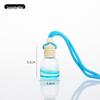 Transparent Refillable Car Air Freshener with Wooden Lid and Lanyard