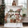 Christmas Geometric Theme Digital-printed Polyester Velvet Flannel Soft Sofa Cover Blanket Fleece Sofa Cover Blankets for Beds