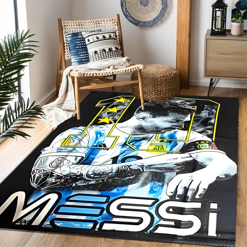 Tappeto da Pavimento Tappeto da Ufficio Celebrazione Messi dell'Argentina Perfetto per Ingresso Soggiorni Balcone Corridoio Tappeto Antiscivolo Decora Uffici