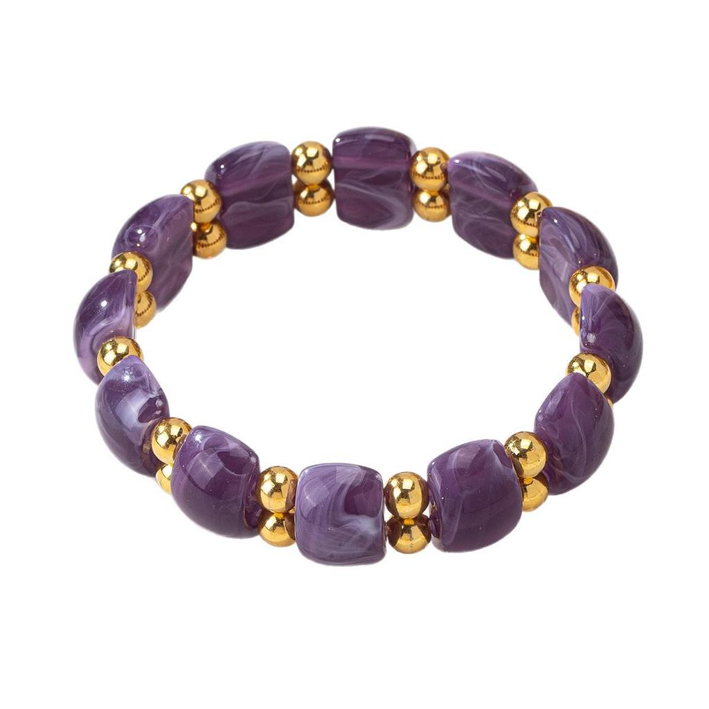 Ladies' Minimalist Ombre Beaded Acrylic Bracelet
