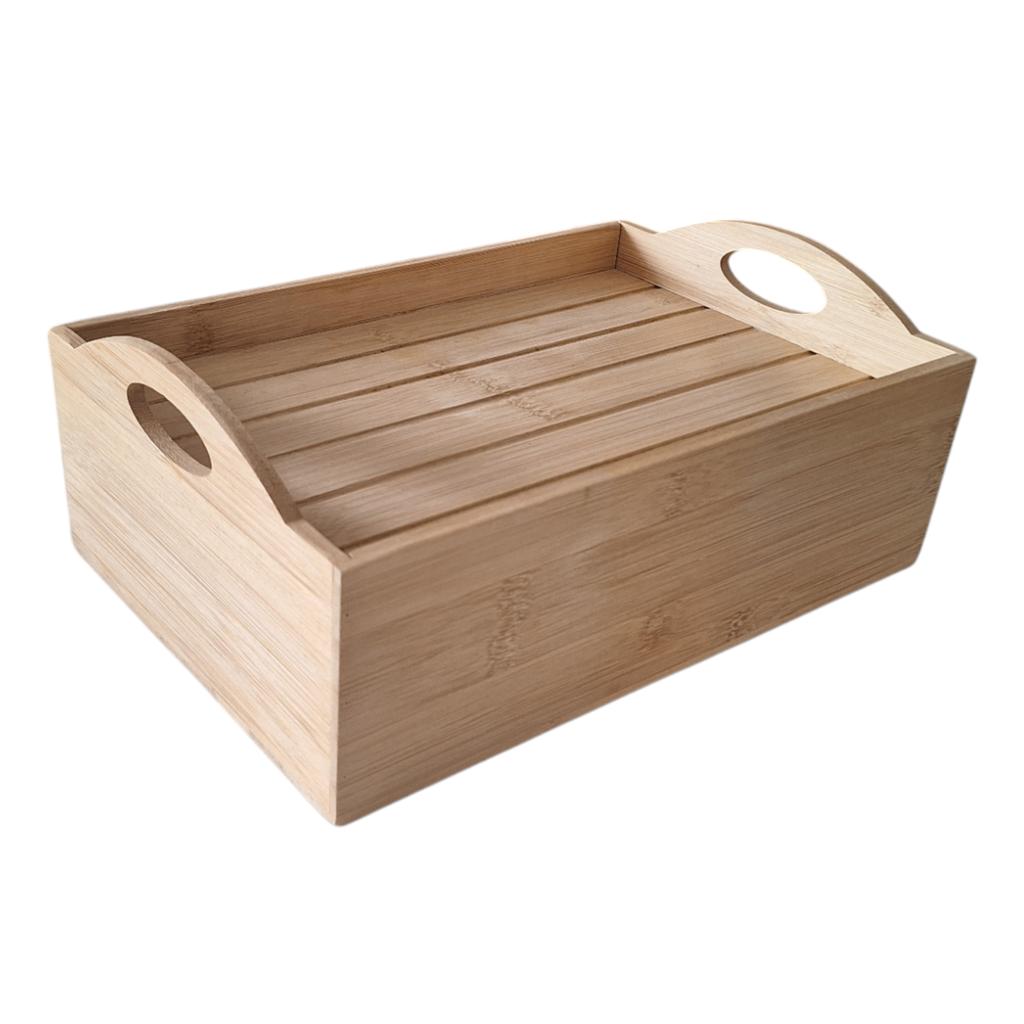 Bamboo Box Organizer Tray Container For Cosmetics Products 7 Pr`Egrody