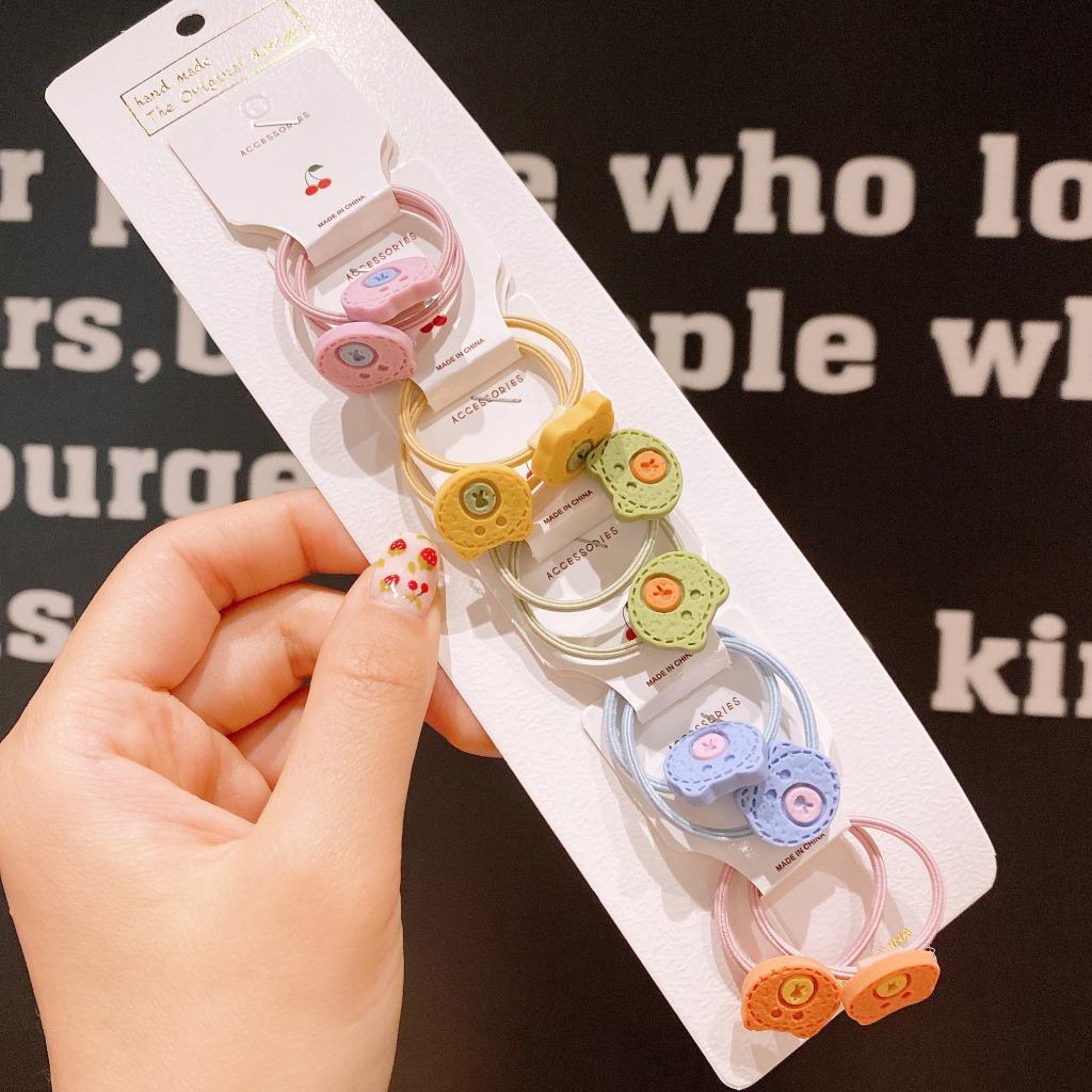 Cartoon Animal Flowers Princess Scrunchie Children Girls Kids Elastic Hair Rubber Bands Accessories Tie Hair Ring Rope Headdress
