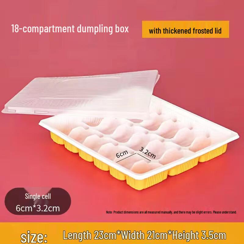Disposable 18-Compartment Food Container Set