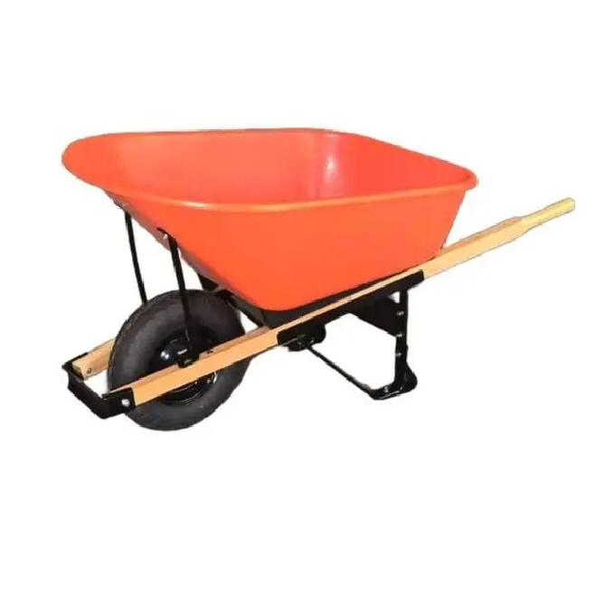 4 Wheel Steel Metal Wire Garden Wheelbarrow for Construction Industrial Building