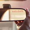 Trust In God Heart Car Rear View Mirror Sticker Decal Faith Bible Verse Christian Church Auto Vehicle Bumper Decor