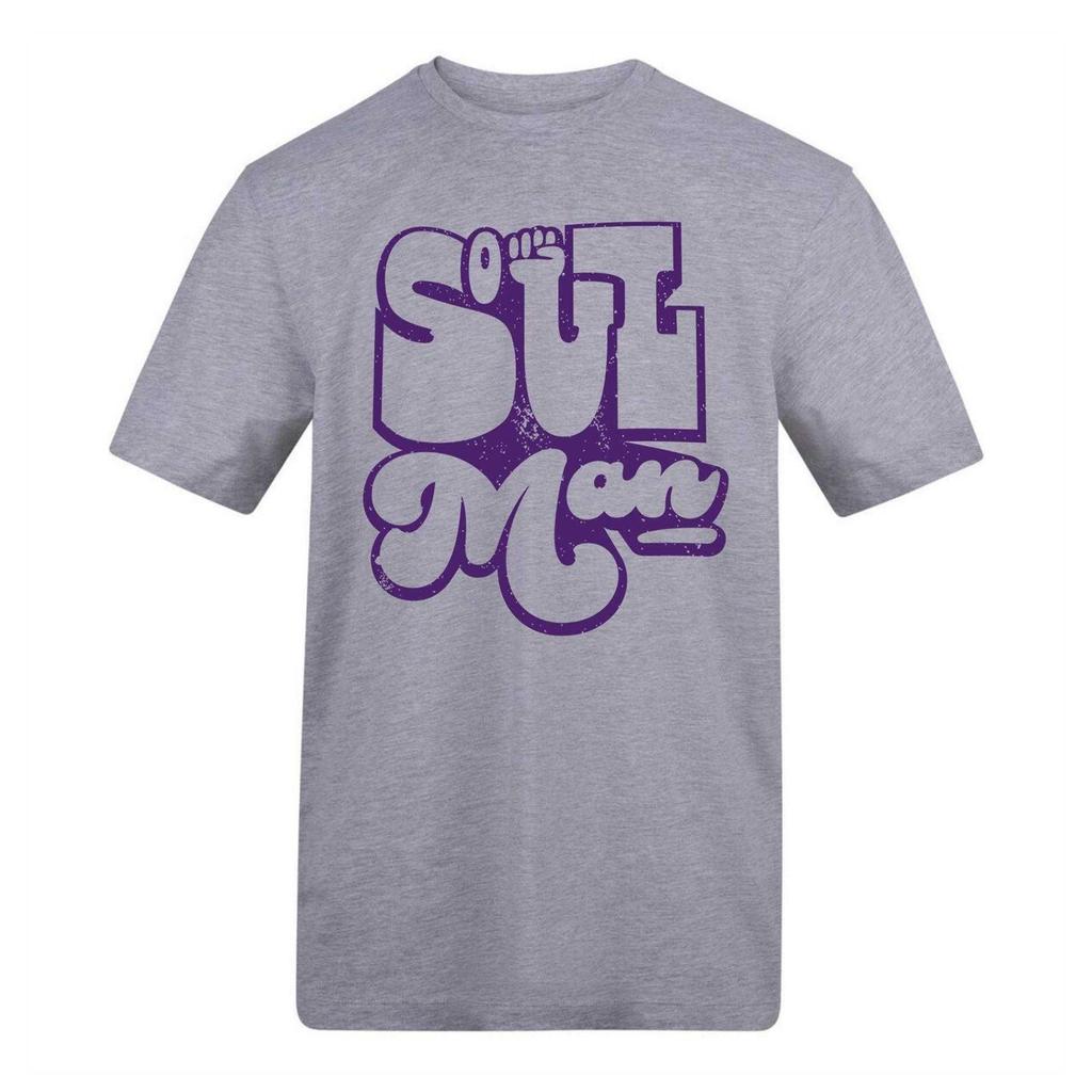 AWD Unisex Adult Soul Man Printed Cotton T-Shirt