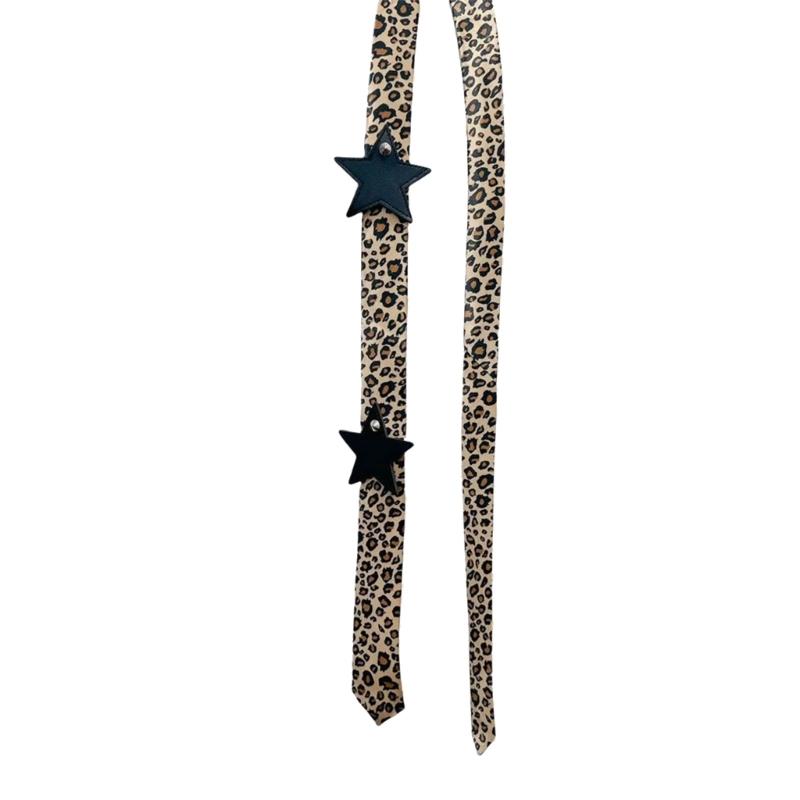 2000s Style Women's Tie With Dot / Leopard Design Perfect For Clubbing And Event Nightclub Neckwear