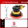 Taiwan Industrial-Grade Pneumatic Grinder with Dust Extraction and Round Sandpaper.