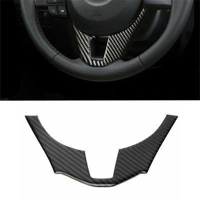 Cubierta Embellecedora de Volante Interior Estilo Fibra de Carbono Apto Para Mazda 3 Axela 2014-2017