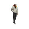 adidas Originals Shmoofoil Nylon Canvas Kapuzenbequeme Lockere Jacke Herrenjacke Silber-Kiesel Universität-Orange IX9021